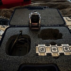 Robotic Companion with Charging Dock - Black